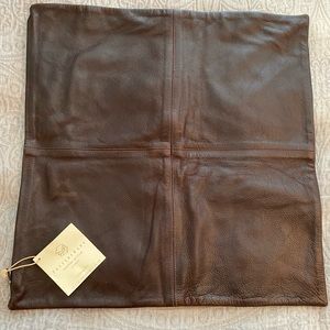 Pottery Barn Leather pillow cover!